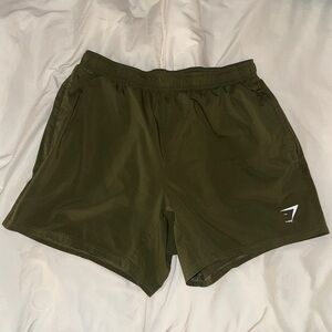 Gymshark Men's Olive Athletic Shorts